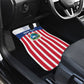 Personalized Liberia 1847 Car Mats Happy Independence Day