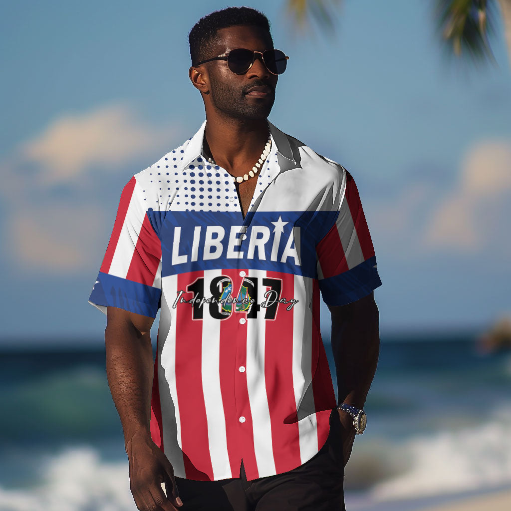 Personalized Liberia 1847 Hawaiian Shirt Happy Independence Day