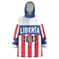 Personalized Liberia 1847 Kid Wearable Blanket Hoodie Happy Independence Day