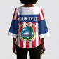 Personalized Liberia 1847 Kimono Sleeve Blouse Happy Independence Day