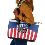 Liberia 1847 Leather Tote Bag Happy Independence Day