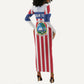 Personalized Liberia 1847 Long Sleeve Bodycon Dress Happy Independence Day
