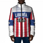 Personalized Liberia 1847 Padded Jacket Happy Independence Day