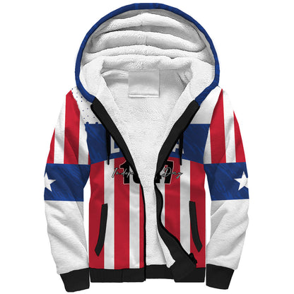 Personalized Liberia 1847 Sherpa Hoodie Happy Independence Day