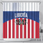 Liberia 1847 Shower Curtain Happy Independence Day