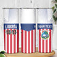 Personalized Liberia 1847 Skinny Tumbler Happy Independence Day