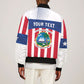 Personalized Liberia 1847 Sleeve Zip Bomber Jacket Happy Independence Day