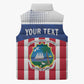 Personalized Liberia 1847 Sleeveless Puffer Jacket Happy Independence Day