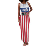 Personalized Liberia 1847 Tank Maxi Dress Happy Independence Day