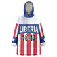 Personalized Liberia 1847 Wearable Blanket Hoodie Happy Independence Day