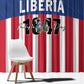 Liberia 1847 Window Curtain Happy Independence Day