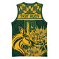 Custom South Africa Rugby Basketball Jersey - Go Springboks with African Pattern - African Pride