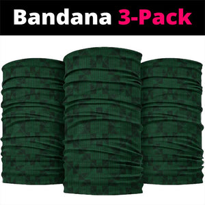 South Africa Rugby Neck Gaiter - Go Springboks with African Pattern - African Pride