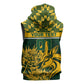 Custom South Africa Rugby Sleeveless Hoodie - Go Springboks with African Pattern - African Pride
