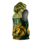 Custom South Africa Rugby Sleeveless Hoodie - Go Springboks with African Pattern - African Pride