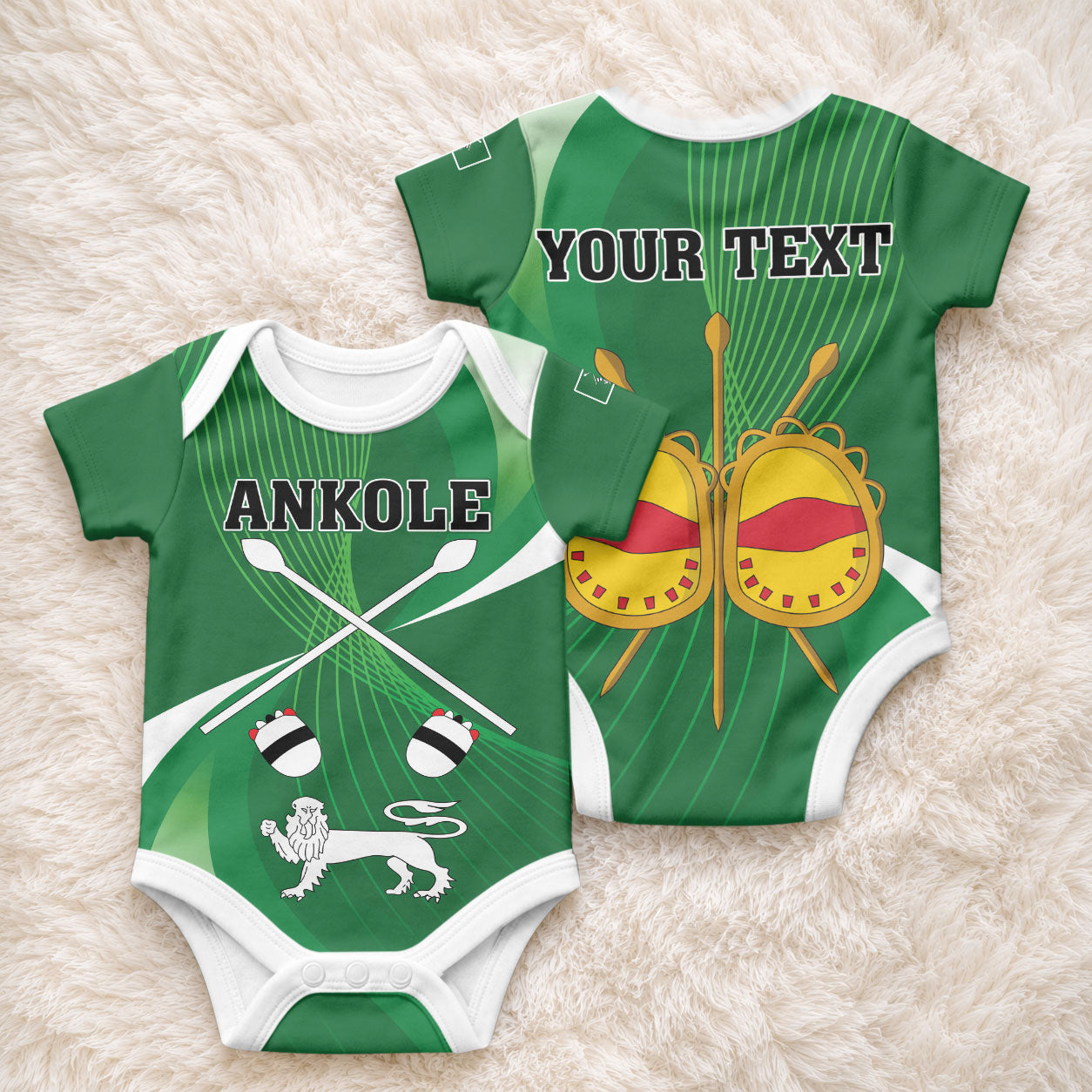 Personalised Kingdom of Ankole Baby Onesie Obugabe Bw Ankole