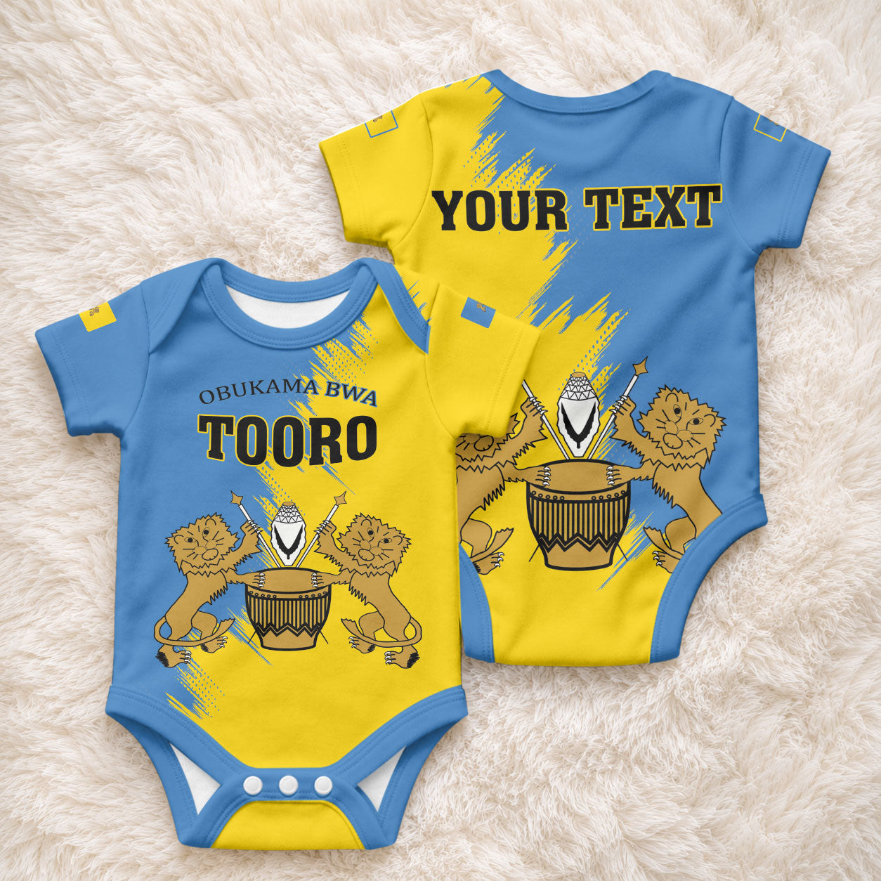 Personalised Kingdom of Tooro Baby Onesie Obukama bwa Tooro