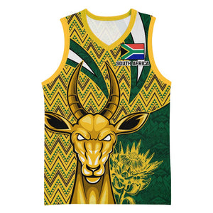 Custom South Africa Rugby Basketball Jersey - Come On Bokke, Champion World Cup - African Pride