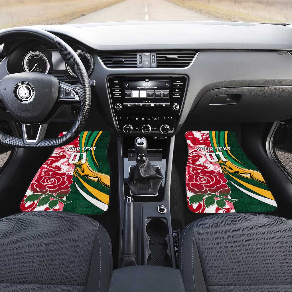 South Africa Rugby Car Mats - Come On Bokke, Champion World Cup