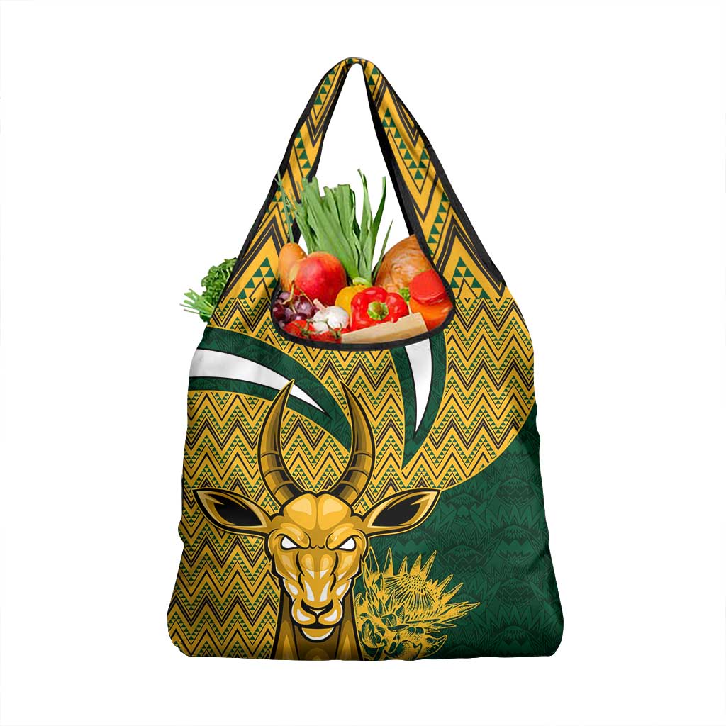 South Africa Rugby Grocery Bag - Come On Bokke, Champion World Cup