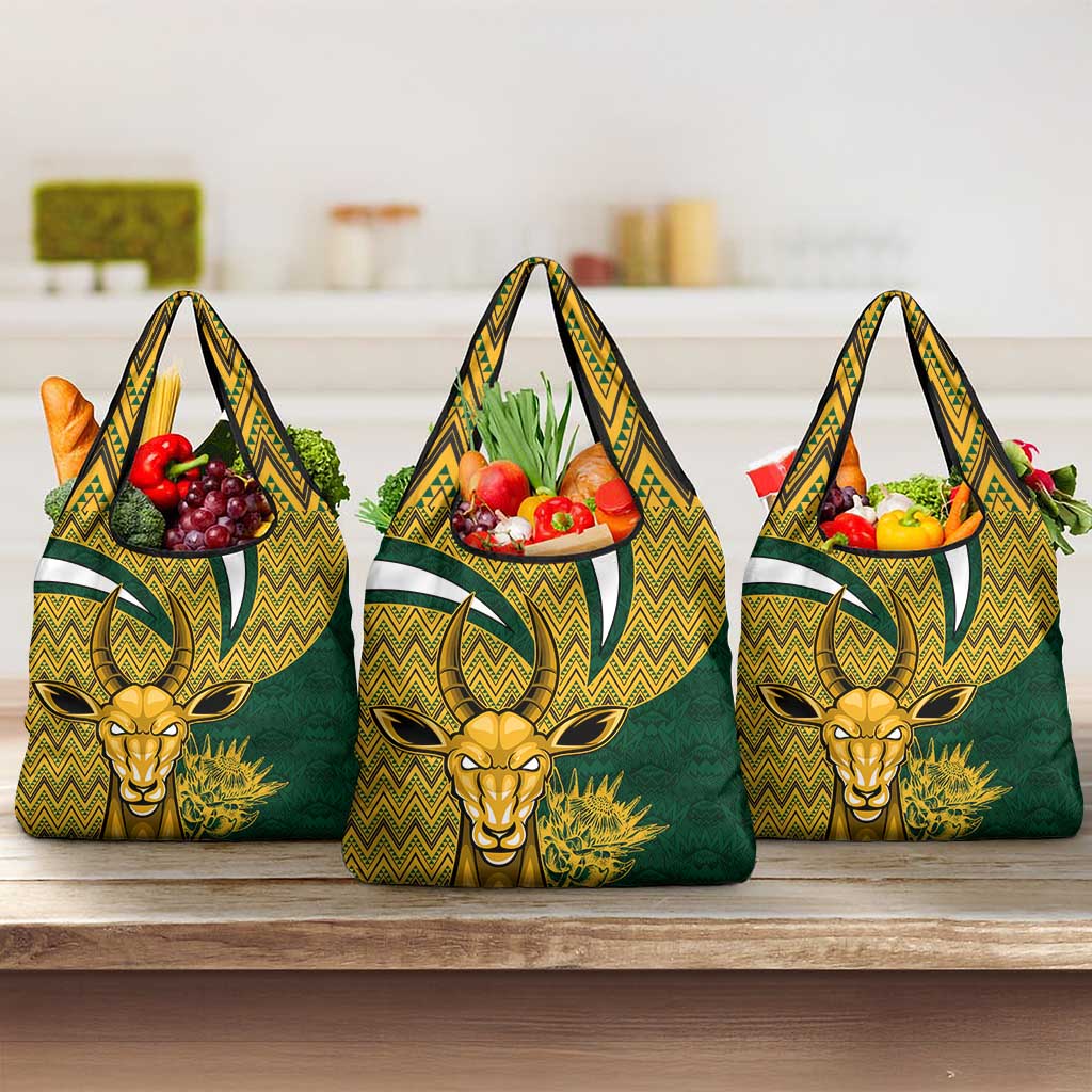 South Africa Rugby Grocery Bag - Come On Bokke, Champion World Cup