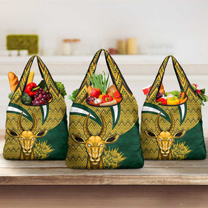 South Africa Rugby Grocery Bag - Come On Bokke, Champion World Cup