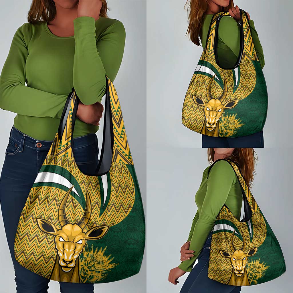 South Africa Rugby Grocery Bag - Come On Bokke, Champion World Cup