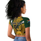 Custom South Africa Rugby Raglan Cropped T shirt - Come On Bokke, Champion World Cup