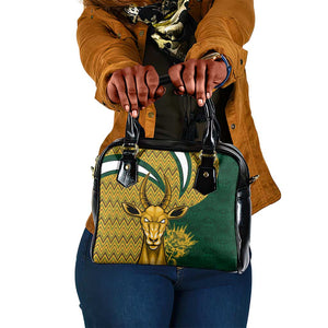 South Africa Rugby Shoulder Handbag - Come On Bokke, Champion World Cup