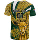 Custom South Africa Rugby T shirt - Come On Bokke, Champion World Cup