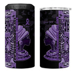 Personalized African Lady Lupus Awareness 4 in 1 Can Cooler Tumbler Fight Support Cure