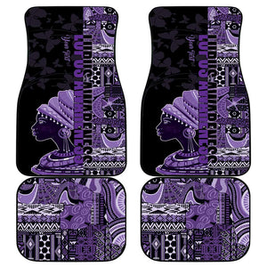 Personalized African Lady Lupus Awareness Car Mats Fight Support Cure