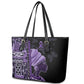 African Lady Lupus Awareness Leather Tote Bag Fight Support Cure