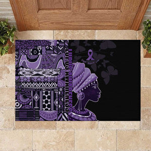 African Lady Lupus Awareness Rubber Doormat Fight Support Cure