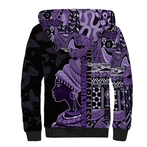 Personalized African Lady Lupus Awareness Sherpa Hoodie Fight Support Cure