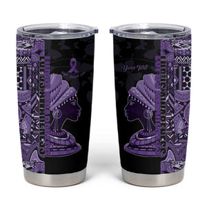 Personalized African Lady Lupus Awareness Tumbler Cup Fight Support Cure