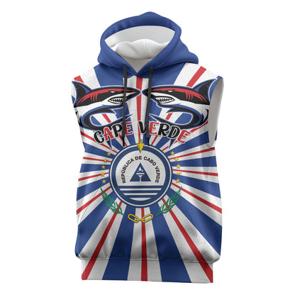 Personalized Cape Verde 1975 Sleeveless Hoodie Happy Independence Day