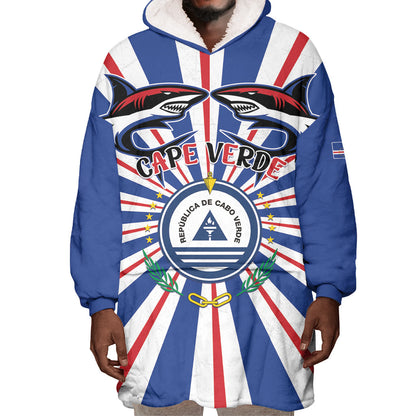 Personalized Cape Verde 1975 Wearable Blanket Hoodie Happy Independence Day