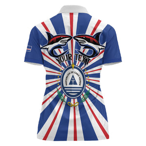 Personalized Cape Verde 1975 Women Polo Shirt Happy Independence Day
