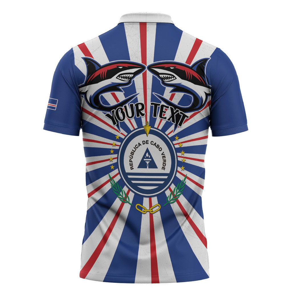 Personalized Cape Verde 1975 Zipper Polo Shirt Happy Independence Day