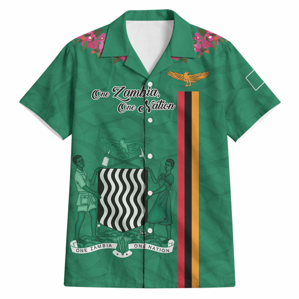 Personalized One Zambia One Nation Hawaiian Shirt Happy Independence Day