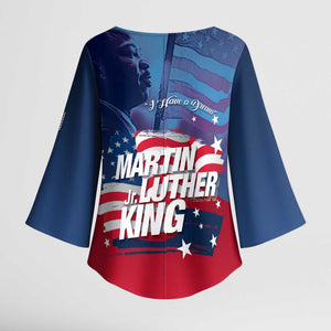 Martin Luther King MLK Kimono Sleeve Blouse I Have A Dream - African Pride