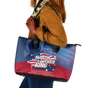 Martin Luther King MLK Leather Tote Bag I Have A Dream - African Pride