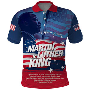 Martin Luther King MLK Polo Shirt I Have A Dream - African Pride