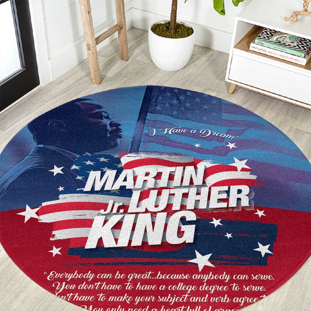 Martin Luther King MLK Round Carpet I Have A Dream - African Pride