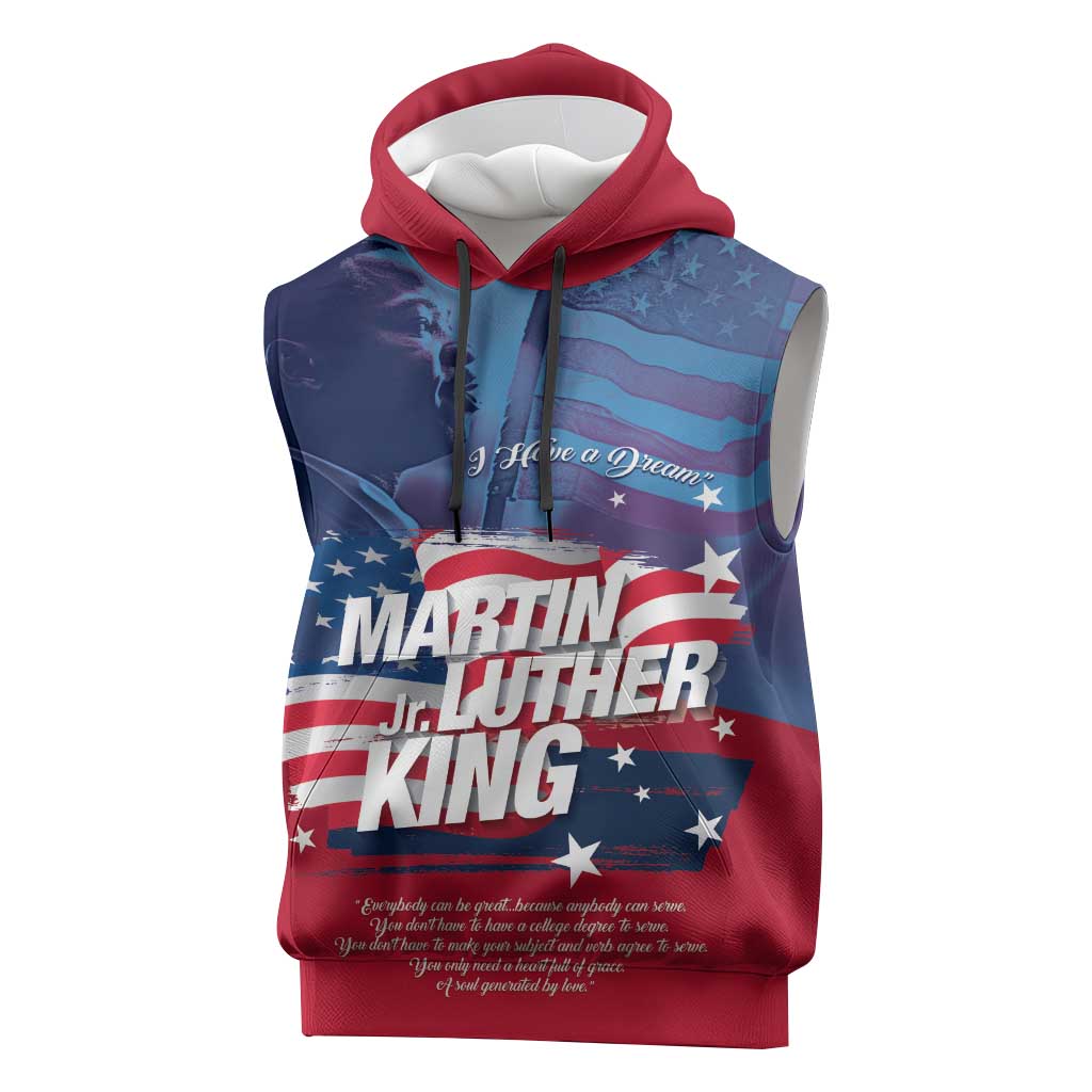 Martin Luther King MLK Sleeveless Hoodie I Have A Dream - African Pride