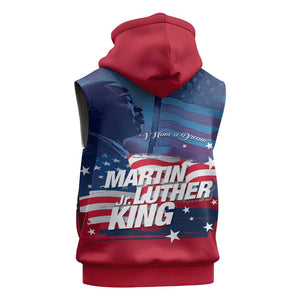 Martin Luther King MLK Sleeveless Zip Hoodie I Have A Dream - African Pride