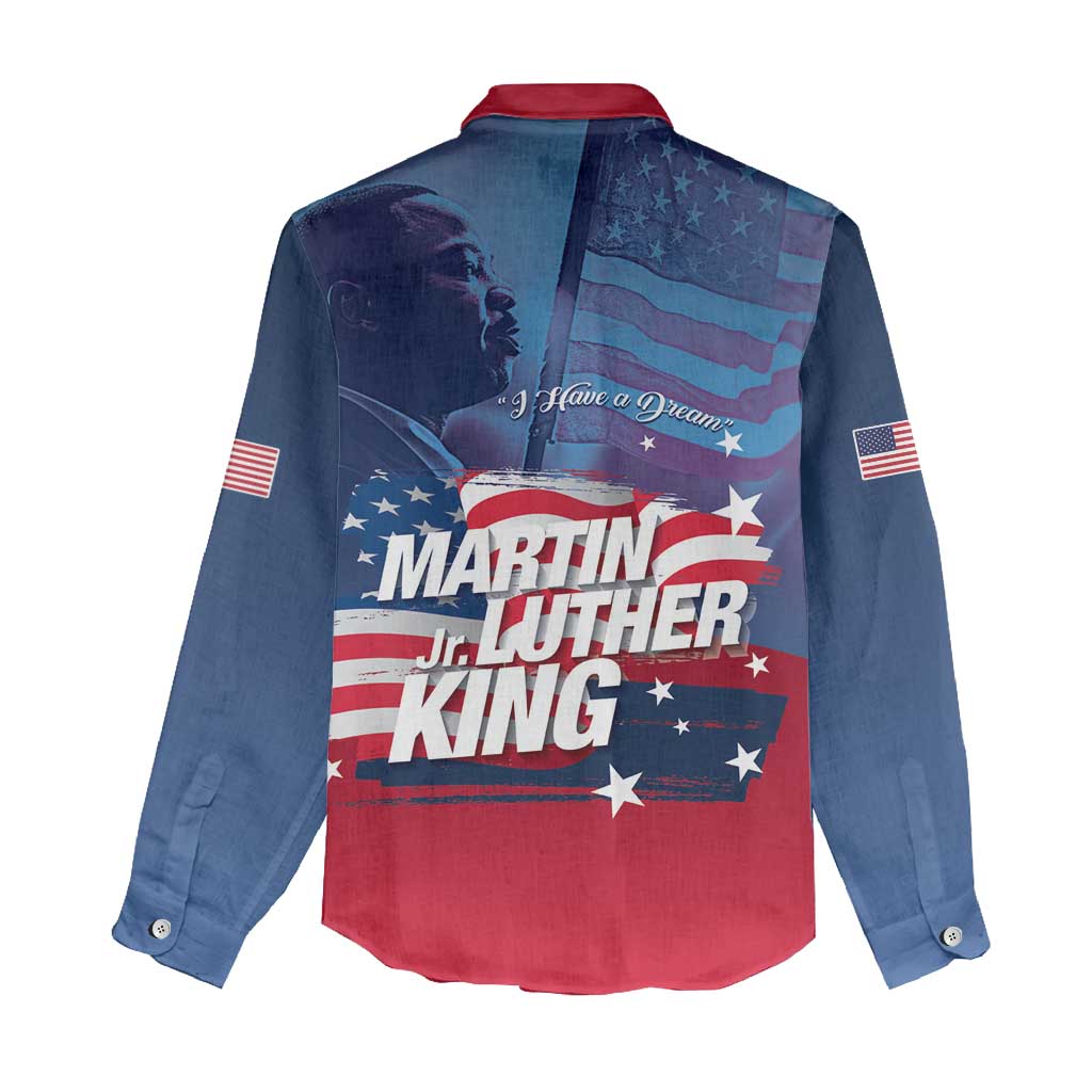 Martin Luther King MLK Women Casual Shirt I Have A Dream - African Pride