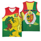 Custom Senegal Basketball Jersey with Bahamian Lion and Baobab Flag Style - African Pride