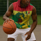 Custom Senegal Sleeveless Hoodie with Bahamian Lion and Baobab Flag Style - African Pride